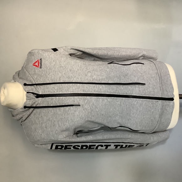 Tops - Reebok UFC Full Zip Hoodie - Size S (8-10) - Grey - P2P 18” - Respect